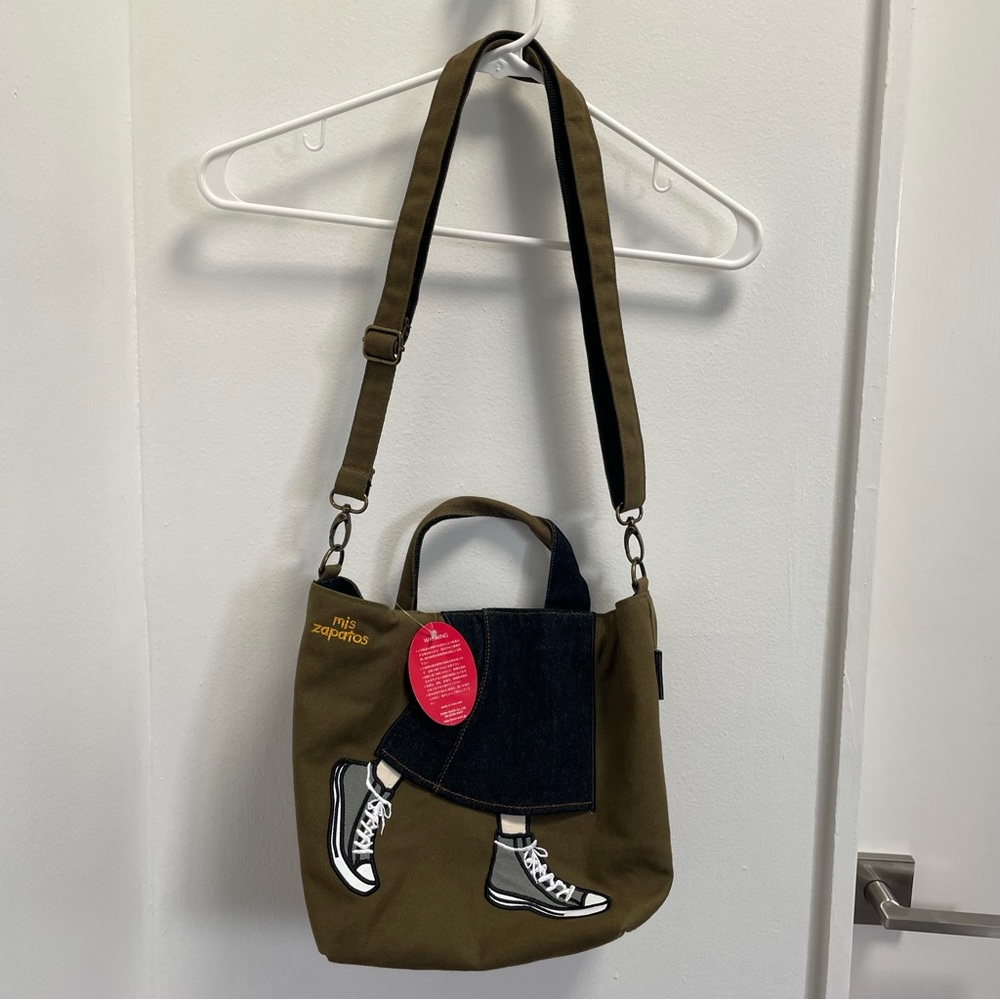 Mis Zapatos Green Tote New w/o Tags